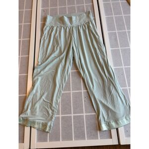 Faceplant Dreams Bamboo Capri Pants Womens Small Aqua Mist Loungewear Sleep